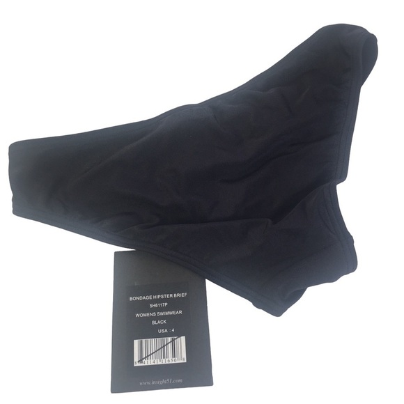 NEW Insight 51 bondage hipster brief Bikini Bottom Swim Size 4 skimpy - Picture 3 of 7